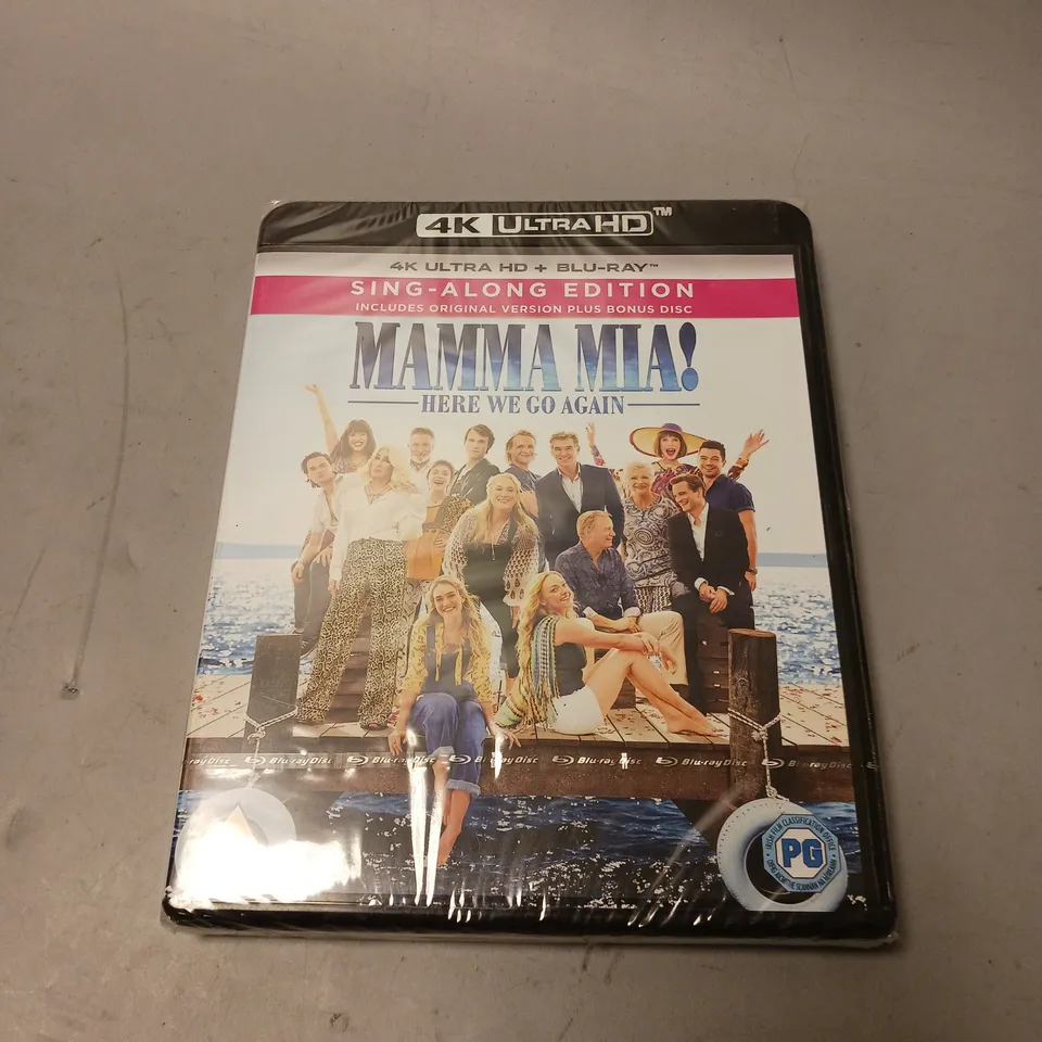 SEALED MAMMA MIA! HERE WE GO AGAIN 4K ULTRA HD BLU-RAY