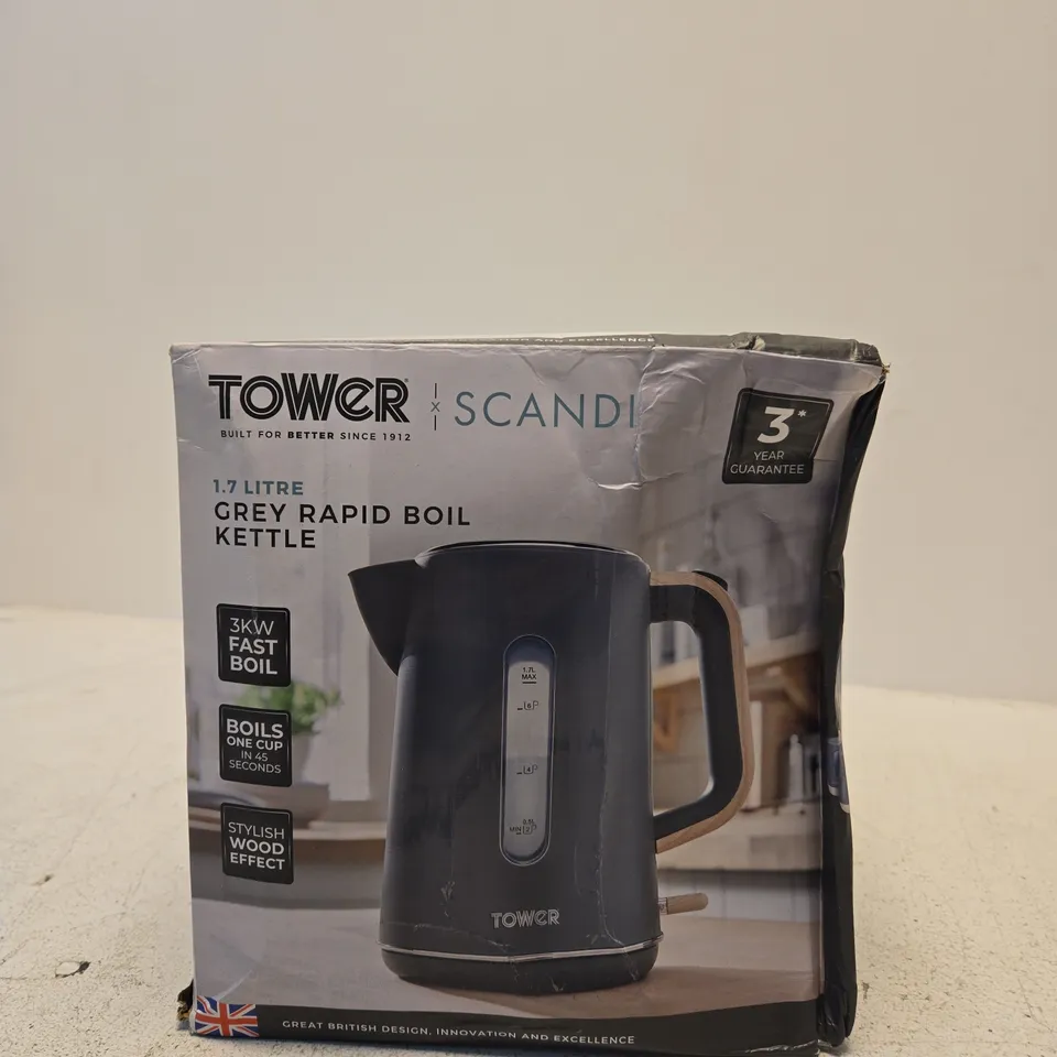 TOWER 1.7 L GREY RAPID BOIL KETTLE