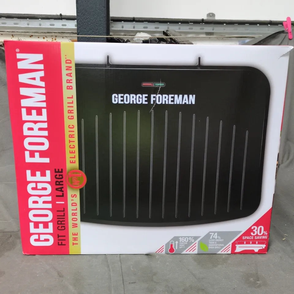 GEORGE FOREMAN ELECTRIC GRILL – LARGE (BOXED)