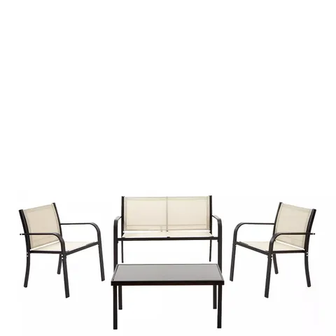 BOXED SYDNEY OUTFOOR GARDEN SOFA SET (1 BOX)