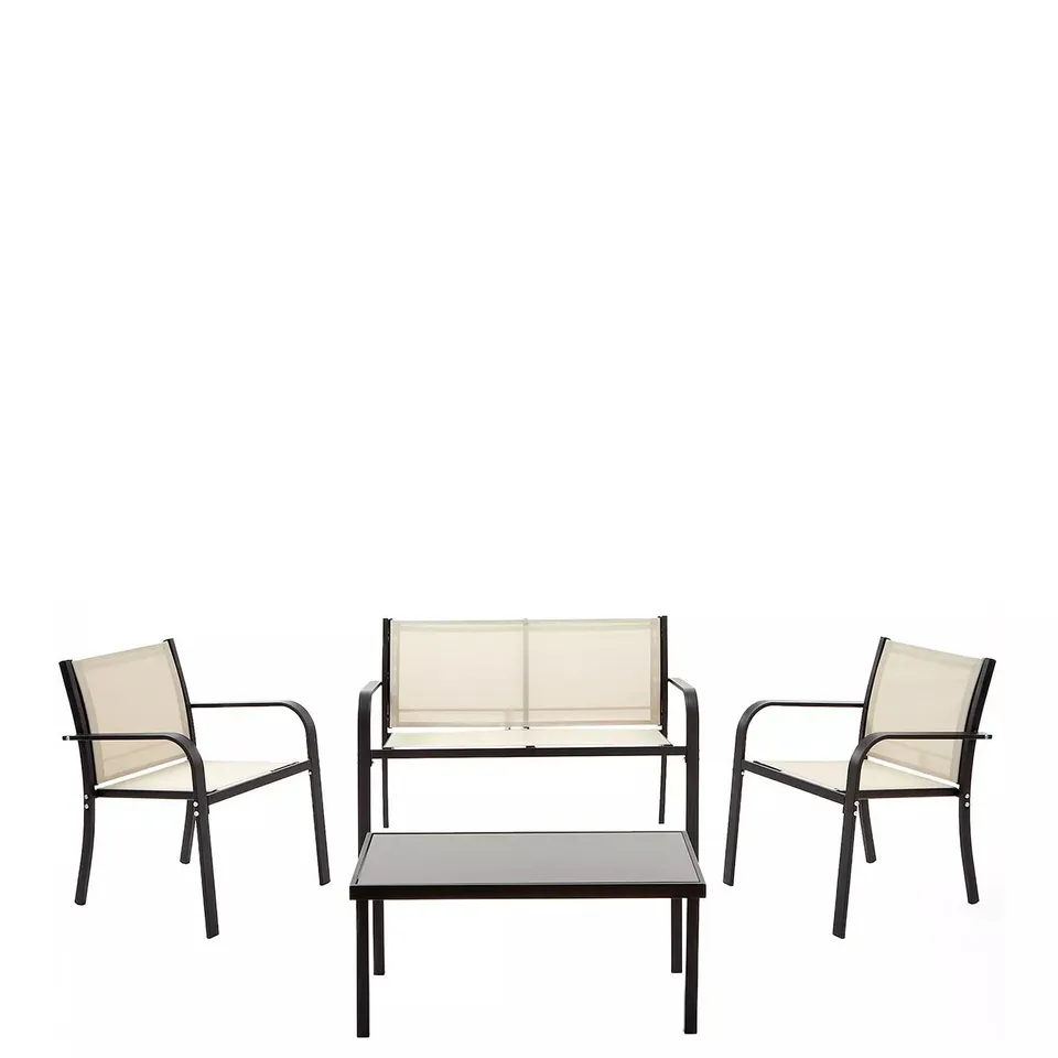 BOXED SYDNEY OUTFOOR GARDEN SOFA SET (1 BOX)