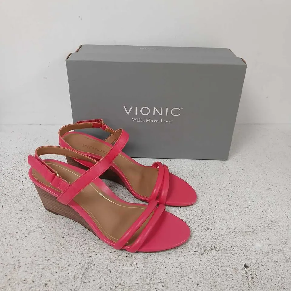 VIONIC EMMY SANDALS – PINK, WOMEN'S UK 6.5 (US 8.5) – BOXED