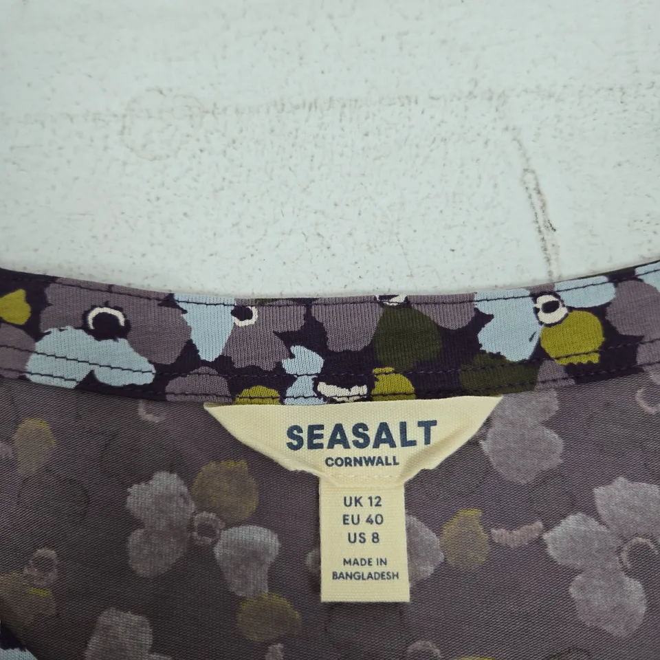 SEASALT CORNWALL WOMEN'S FLORAL PRINT DRESS, UK 12 (EU 40, US 8)
