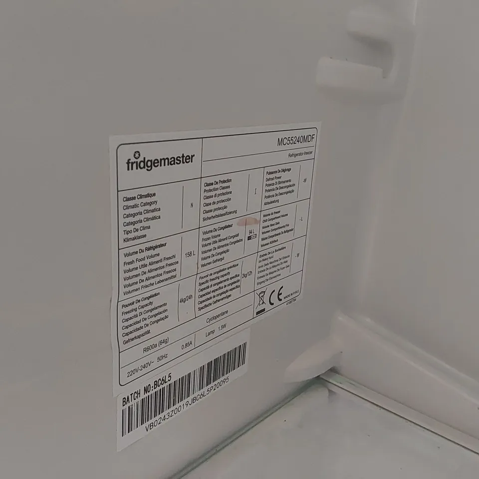 FRIDGEMASTER MC55240MDF FRIDGE FREEZER