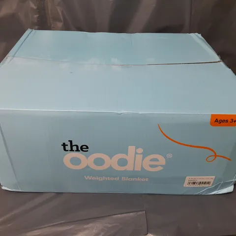 BOXED THE OODIE WEIGHTED BLANKET IN GREY