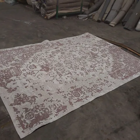 QUALITY CARINA MODEM WASHABLE RUGS IN PINK - 200 x 290cm