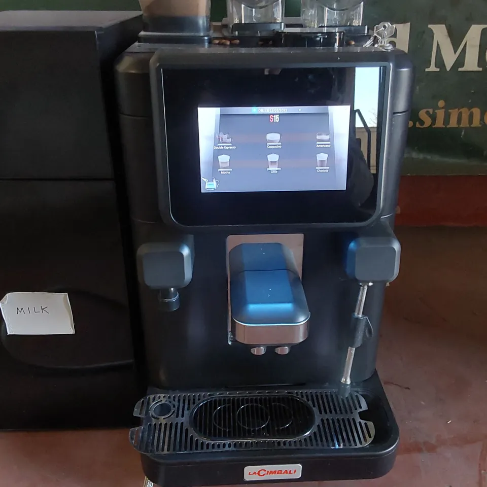 LA CIMBALI S15 BEAN TO CUP COFFEE MACHINE WITH VITRIFRIGO FG20I MILK FRIDGE