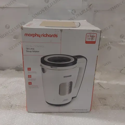 BOXED MORPHY RICHARDS 1.6L SOUP MAKER
