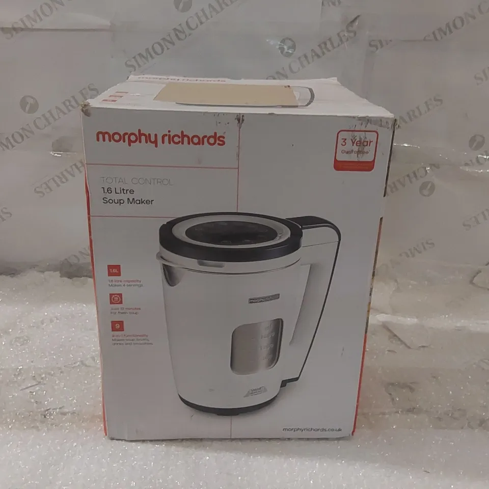 BOXED MORPHY RICHARDS 1.6L SOUP MAKER