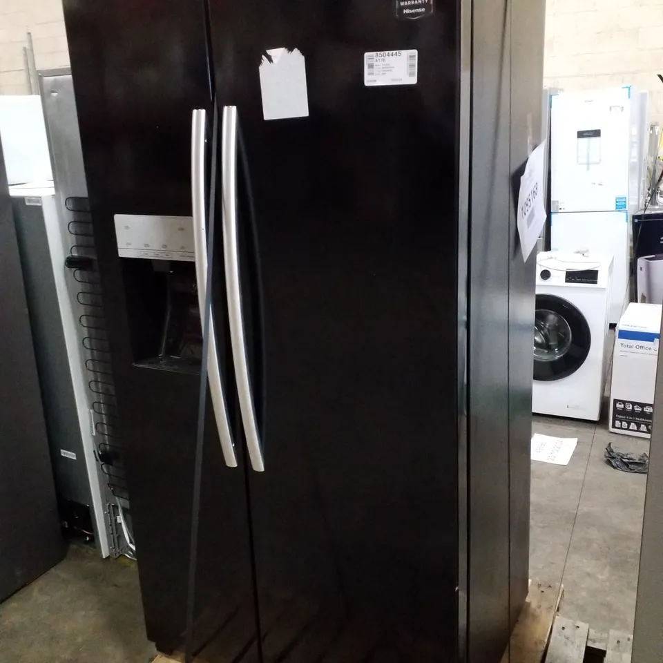 HISENSE SIDE-BY-SIDE DOOR AMERICAN FRDGE FREEZER - UNPROCESSED RAW RETURN