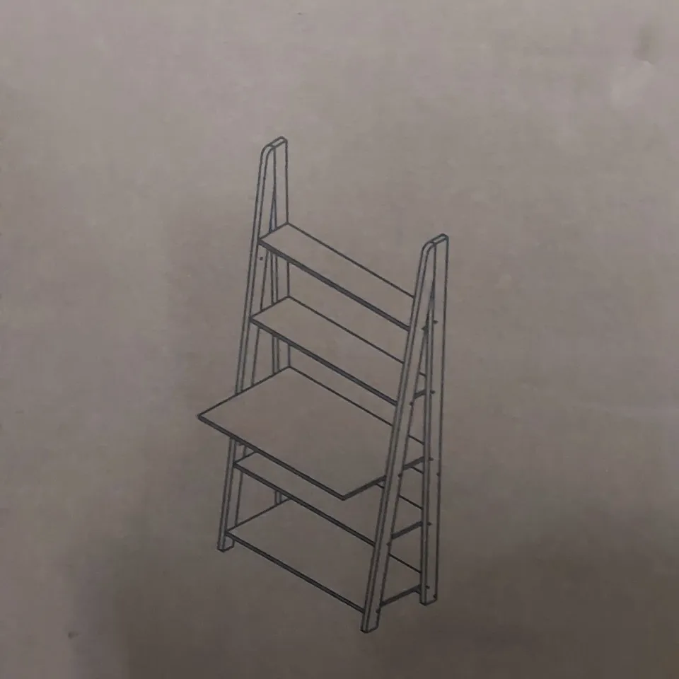 BOXED TIVA LADDER DESK - OAK (1 BOX)