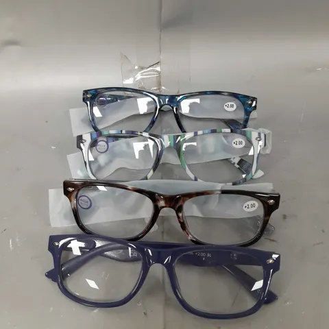 HUMMINGBIRD SET OF 4 READERS WITH BLUE LIGHT FILTER