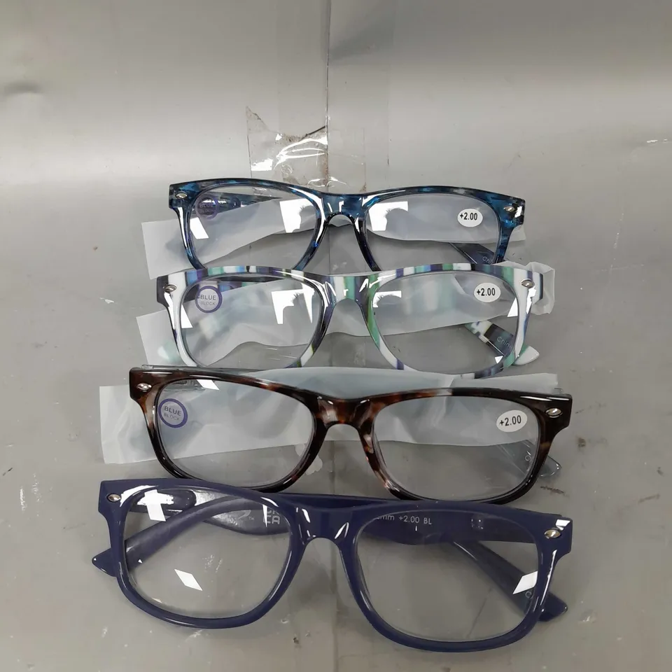 HUMMINGBIRD SET OF 4 READERS WITH BLUE LIGHT FILTER