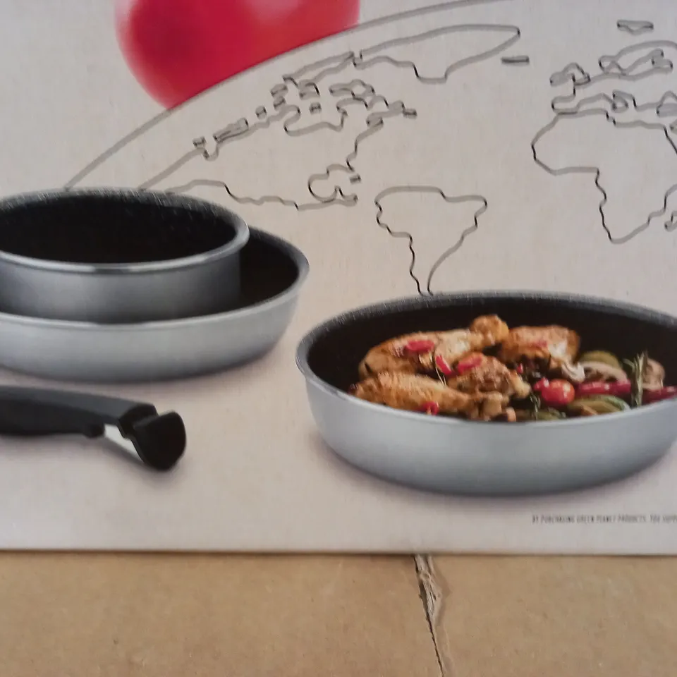 BOXED AS NEW DELIMANO GREEN PLANET 4-PIECE PAN SET