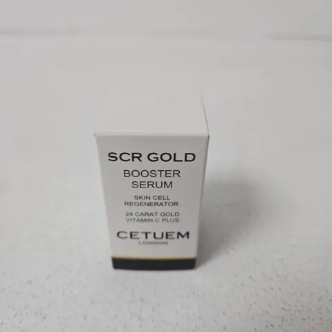 CETUEM LONDON SCR GOLD BOOSTER SERUM – SKIN CELL REGENERATOR  - 24 CARAT GOLD VITAMIN C PLUS - 15ML