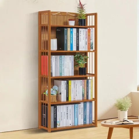 BOXED KAMBRINA BAMBOO BOOKCASE STORAGE SHELF