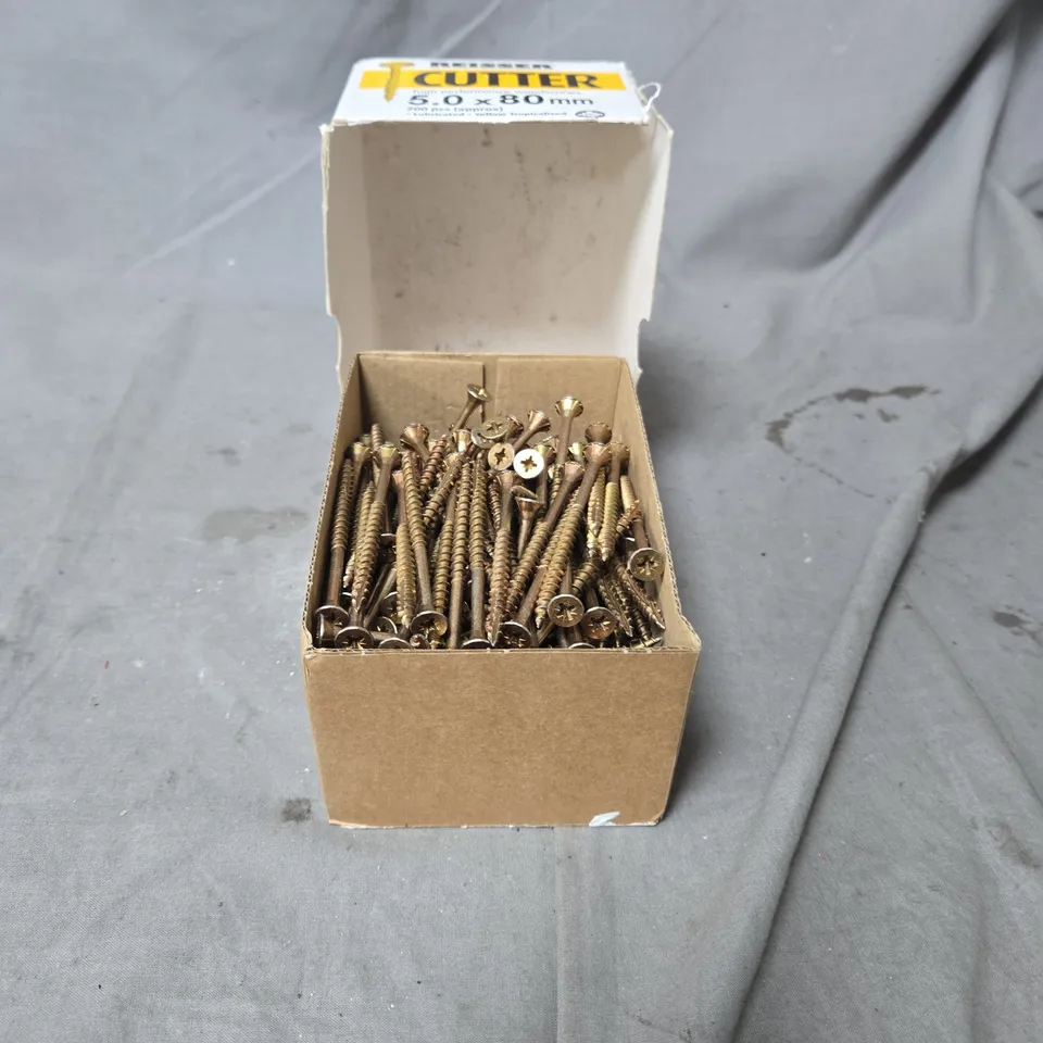 WOOD SCREWS ASSORTMENT: REISSER CUTTER HIGH-PERFORMANCE WOODSCREWS BOXED