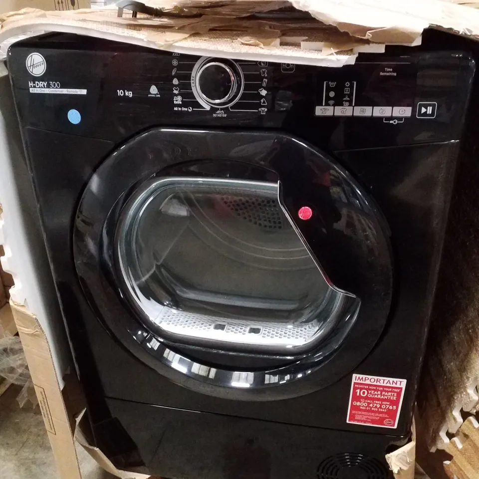 HOOVER H-DRY 300 10KG CONDENSER TUMBLE DRYER BLACK - UNPROCESSED RAW RETURN