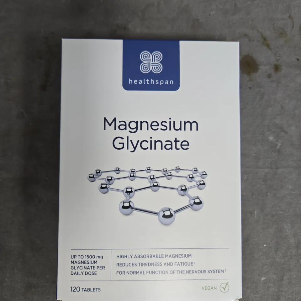 HEALTHSPAN MAGNESIUM GLYCINATE – 120 TABLETS