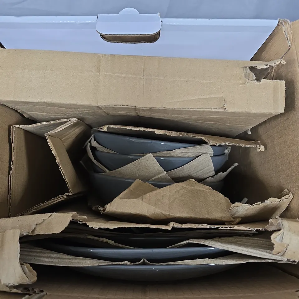 HOME STONEWARE GREY DINNER SET