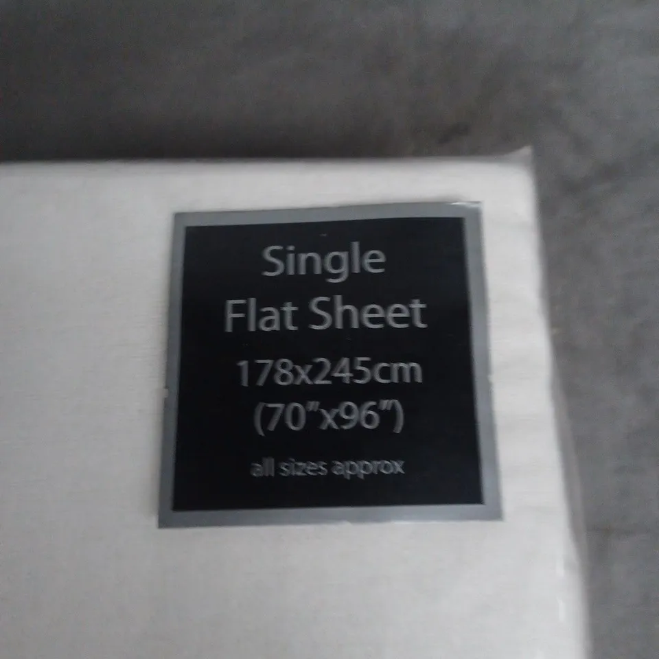 NIGHT ZONE 100% BRUSHED COTTON FLANNELETTE SINGLE FLAT SHEET 178 X 245 CM
