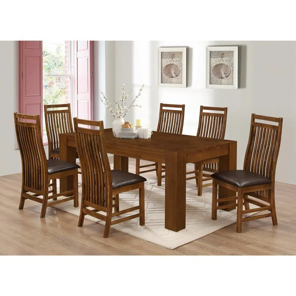 PULIDO DINING SET SET WITH 6 CHAIRS 3 BOXES