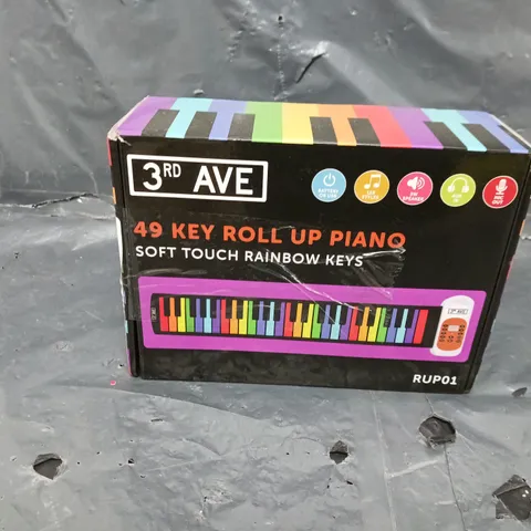 3RD AVENUE SOFT TOUCH RAINBOW PIANO - 49 KEYS