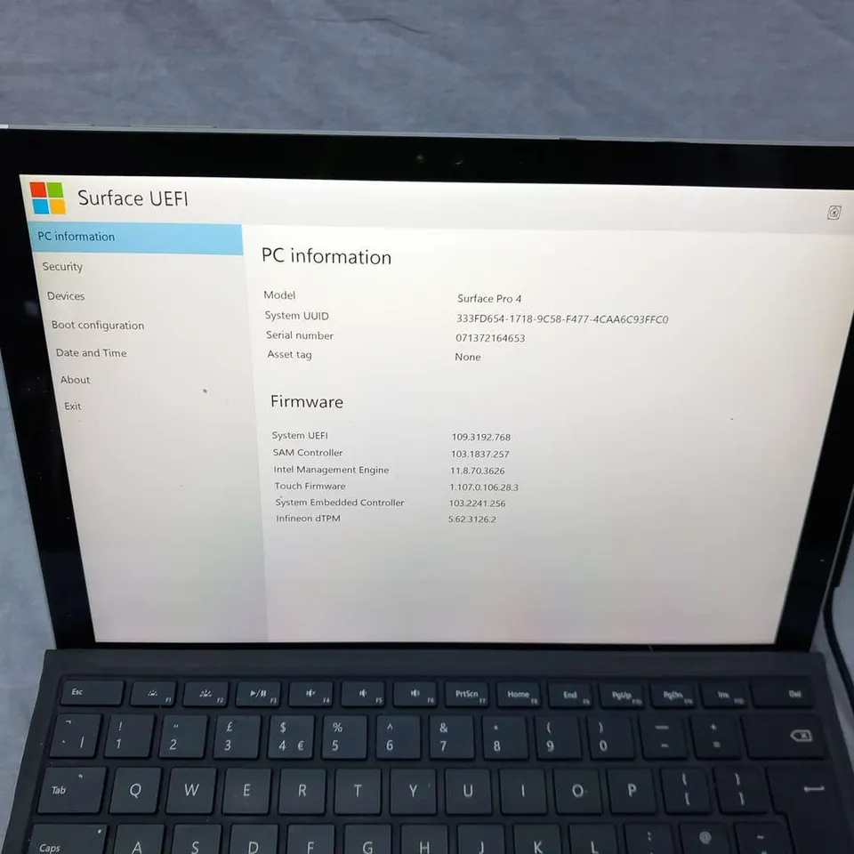 MICROSOFT SURFACE PRO 4 128GB 