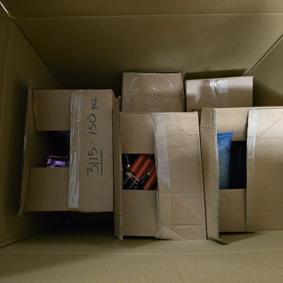 BOX OF APPROXIMATELY 80 ASSORTED HEALTH & BEAUTY ITEMS TO INCLUDE - REVLON COLOR EXCEL GLOSS , GAI MATTIOLO THAT'S AMORE SHOWER GEL 250ML WOMEN, REVLON LIP GLOSS 243 ETC