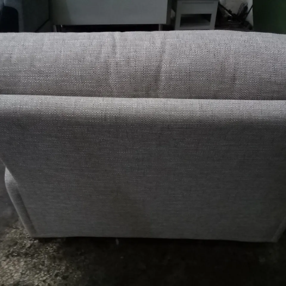 DESIGNER G PLAN MADE STRATTFORD REED TAUPE SNUGGLER SOFA
