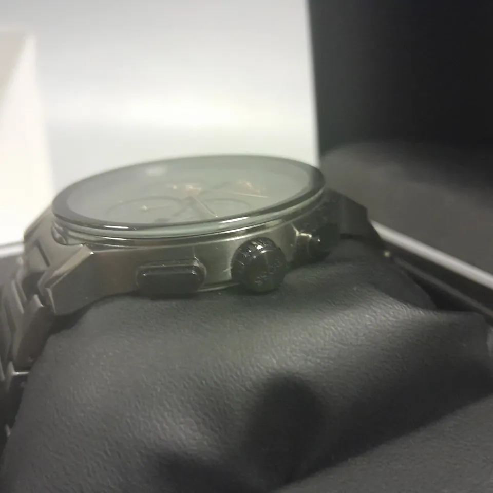 HUGO BOSS STAINLESS STEEL GREY FACED WATCH