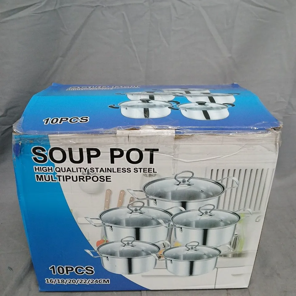 BOXED MULTIPURPOSE SOUP POT SET 