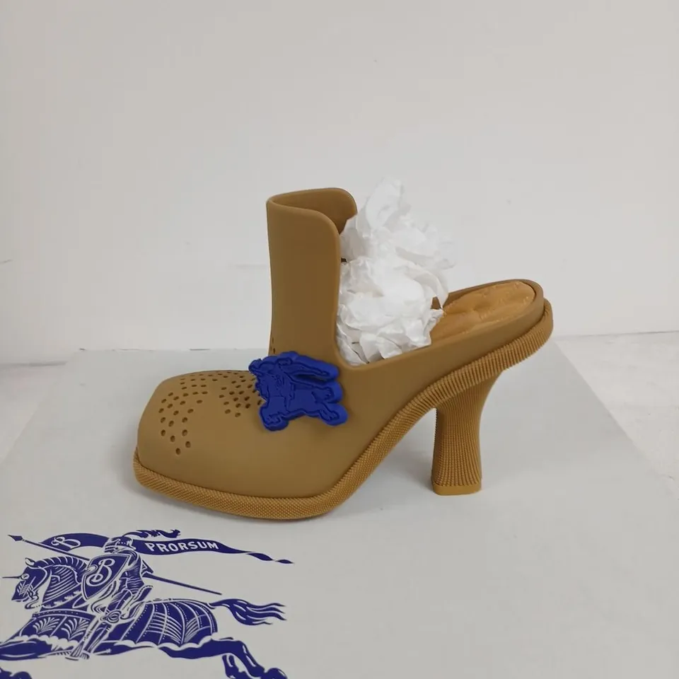 BURBERRY RUBBER MULE ON RUBBER SOLE – MANILA, WOMEN'S SHOE