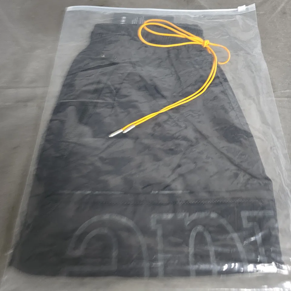 RHUDE BLACK SWIMSHORTS – SIZE S 