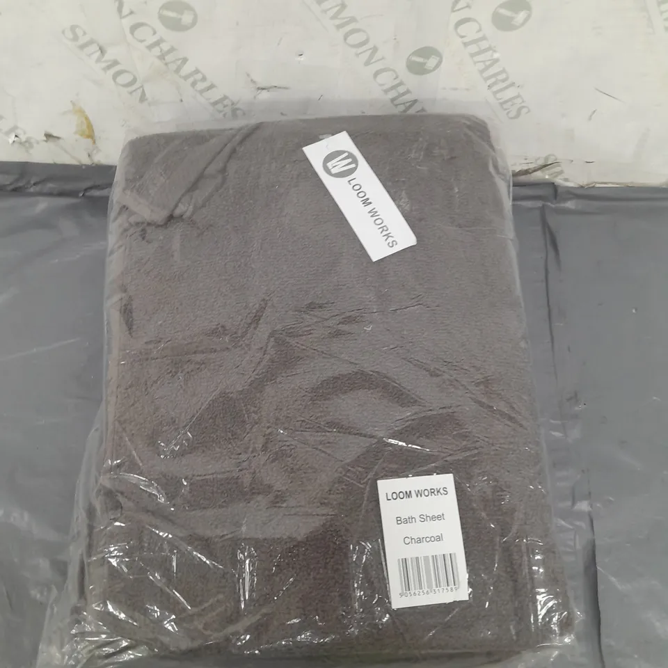 LOOM WORKS BATH SHEET CHARCOAL