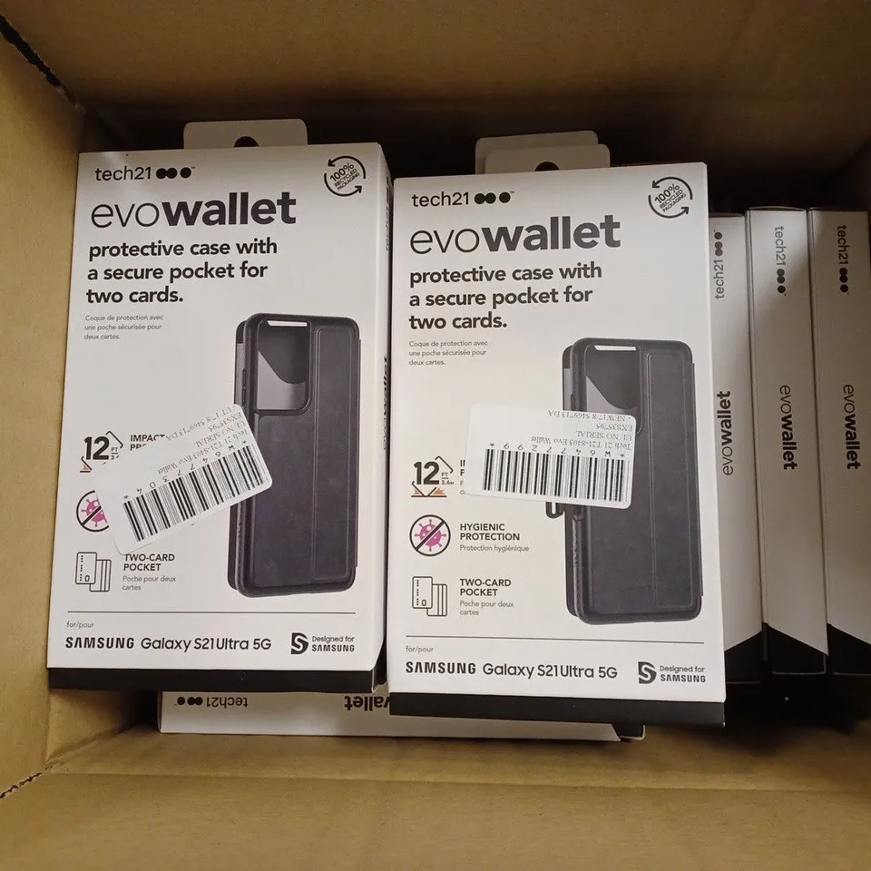APPROXIMATELY 18 TECH21 EVOWALLET PROTECTIVE CASE FOR SAMSUNG GALAXY S21 ULTRA 5G