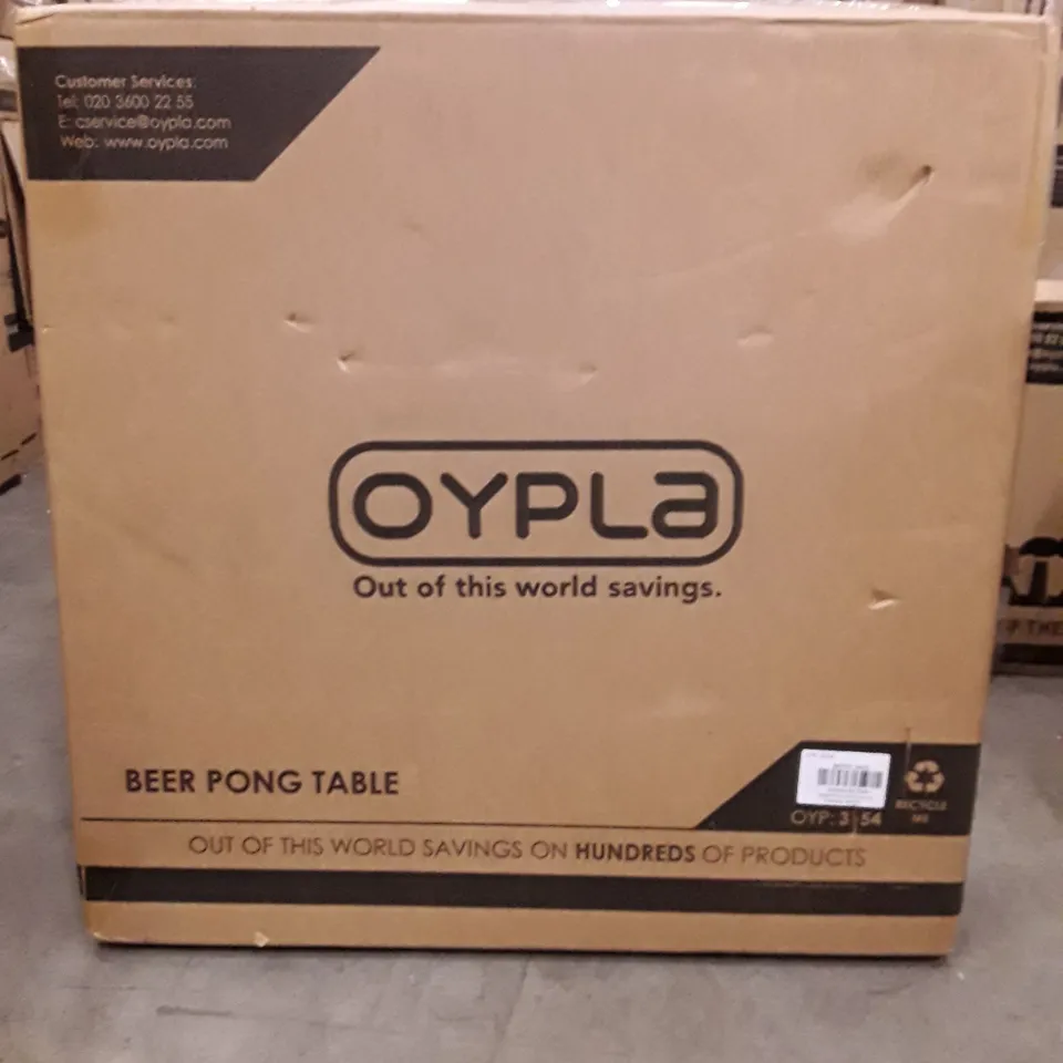 BOXED BEER PONG TABLE