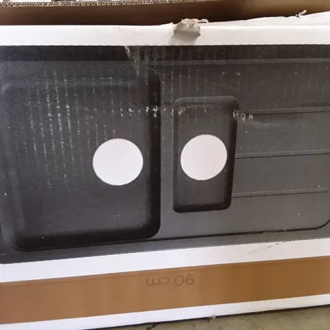 BOXED COOKE&LEWIS ARBER 1.5 BOWL SINK AND DRAINED 90×50CM