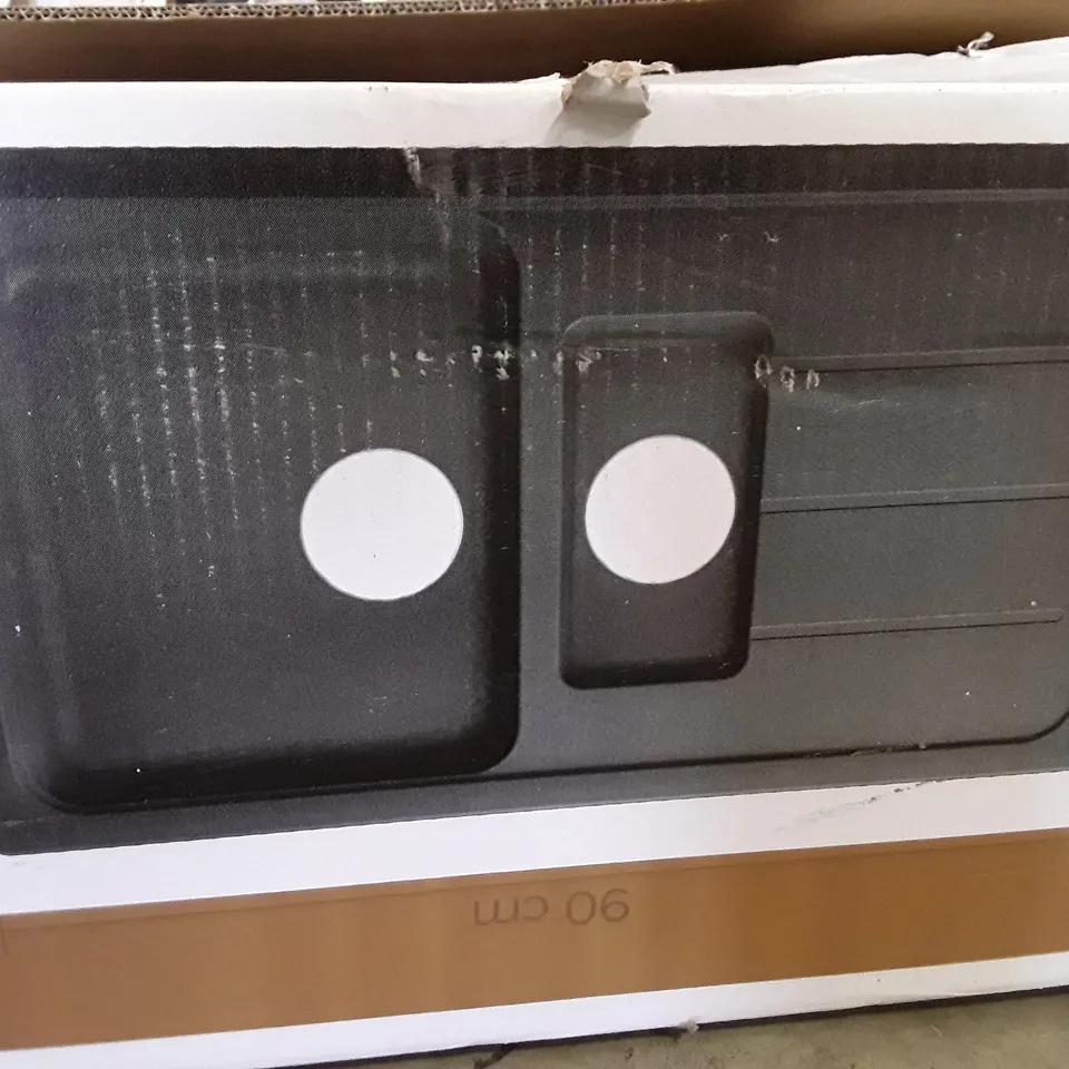 BOXED COOKE&LEWIS ARBER 1.5 BOWL SINK AND DRAINED 90×50CM 