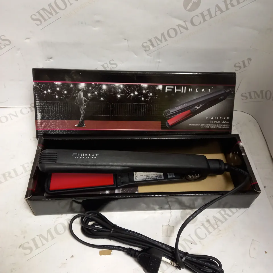 FHI HEAT PLATFORM 1 1/4 INCH 32MM PROFESSIONAL CERAMIC TOURMALINE STYLING IRON