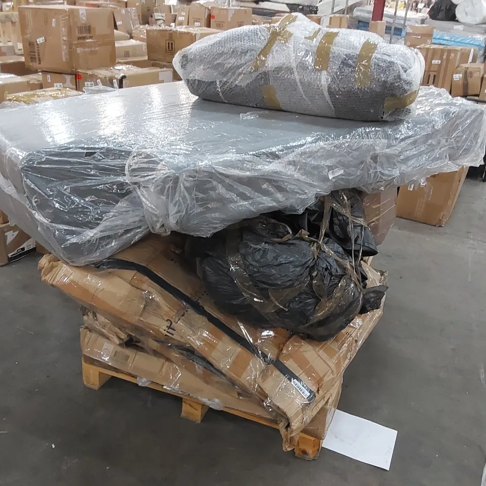 PALLET OF ASSORTED CONSUMER PRODUCTS/FURNITURE PARTS 
