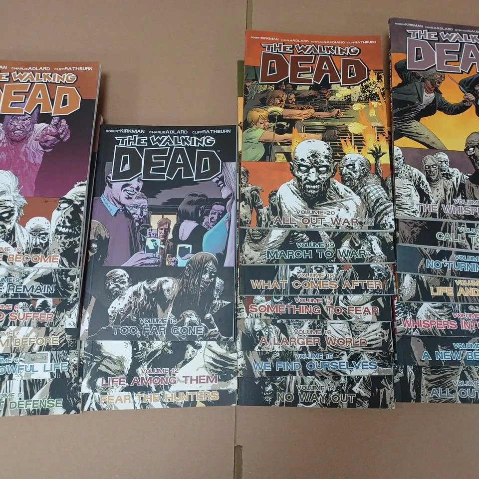 LOT OF 23 WALKING DEAD GRAPHIC NOVELS VOLUMES 5 THROUGH TO 27