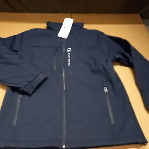 EQUESTRIAN LADIES SOFTSHELL JACKET IN NAVY - MEDIUM