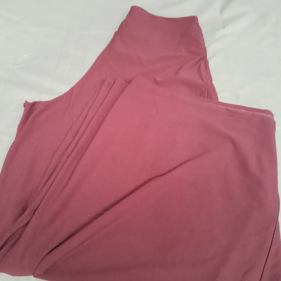 WYNNE LAYERS LADIES BURGUNDY WIDE LEG TROUSERS SIZE M