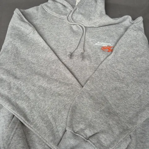 PULL & BEAR LONG SLEEVE HOODIE IN GREY SIZE MEDIUM