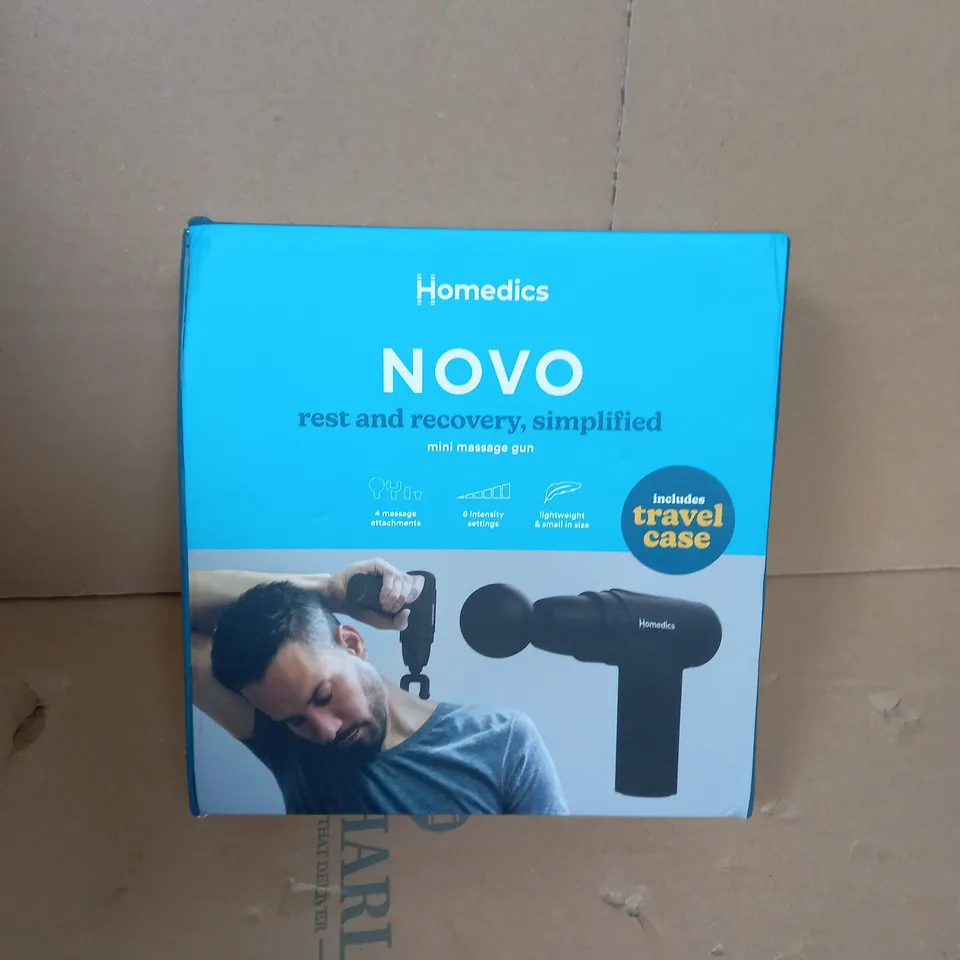 BOXED HOMEDICS NOVO EVERYDAY MINI MASSAGE GUN  RRP £59.99