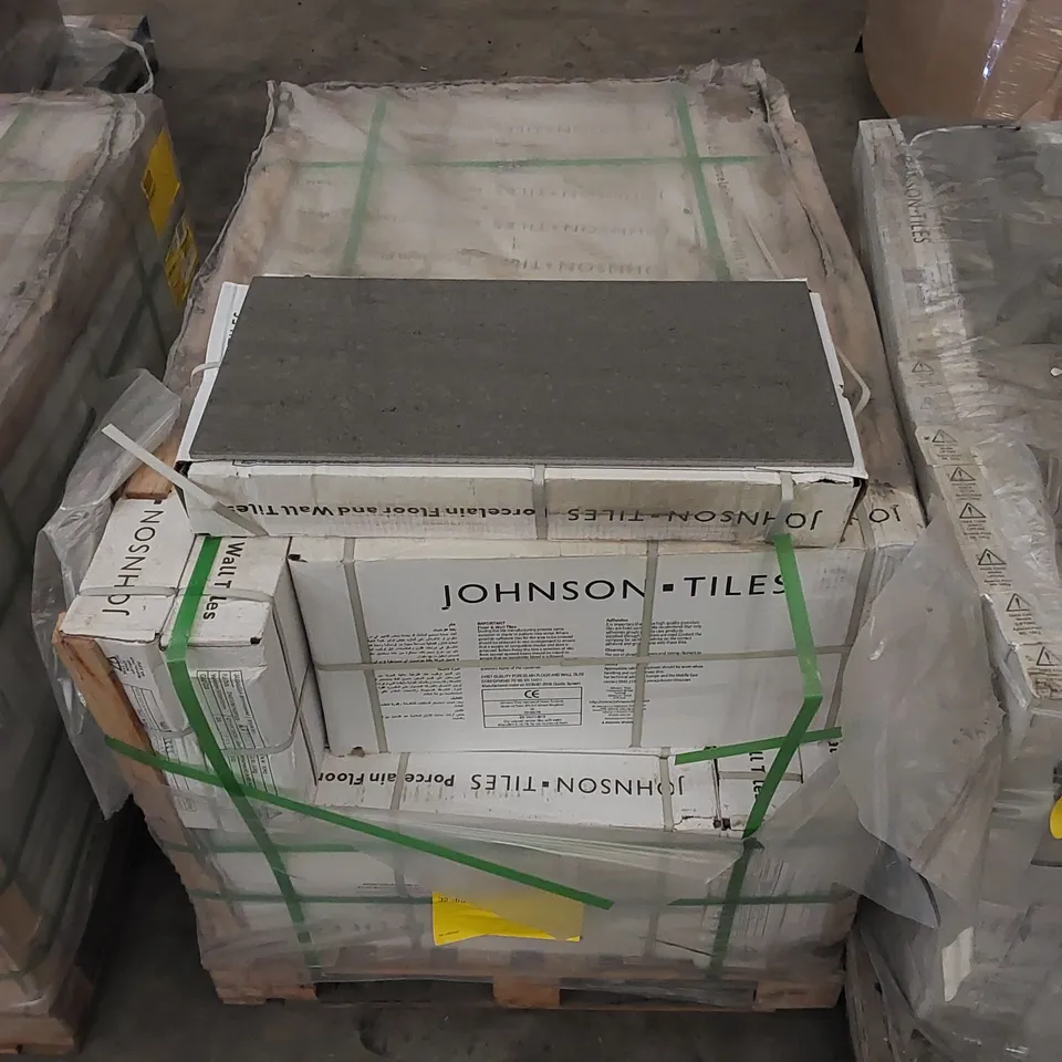 PALLET OF APPROX 32 X CARTONS OF JOHNSON TILES, MODERN SLATE POLISHED PORCELAIN FLOOR & WALL TILES - 8 TILES PER CARTON // TILE SIZE: 600 x 300 x 9.5mm