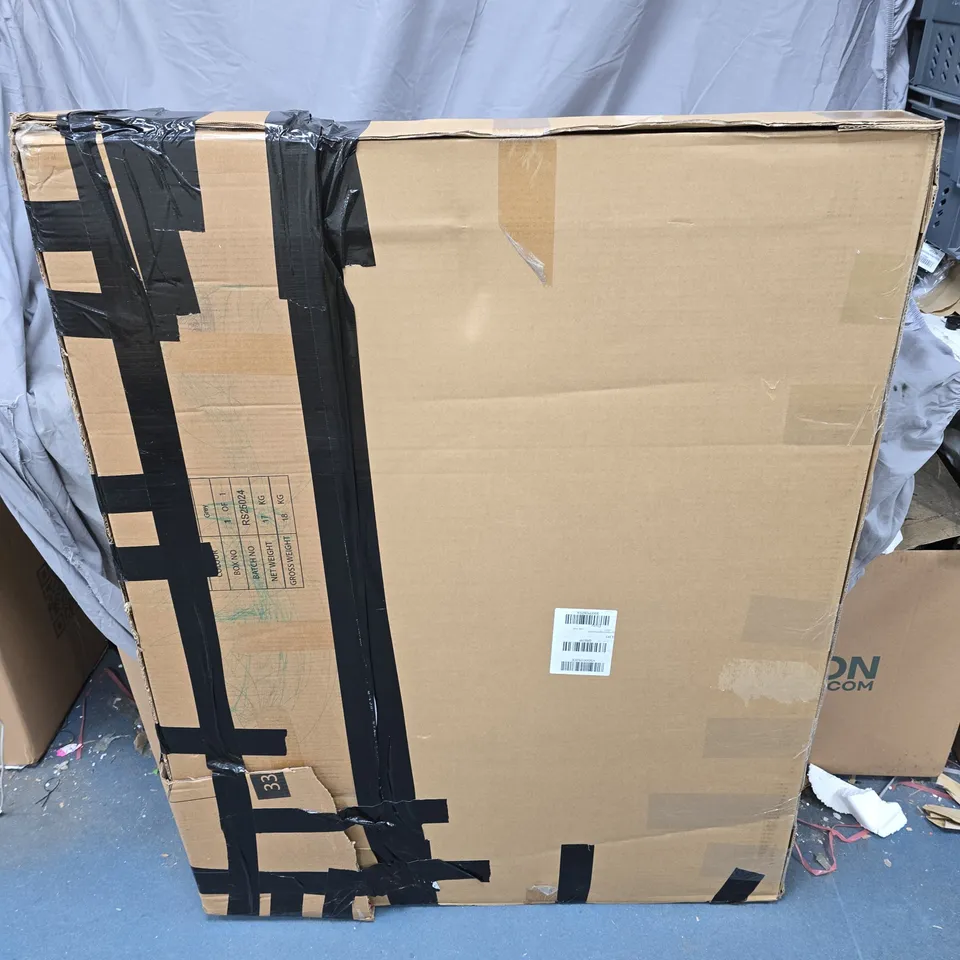 GREY FABRIC SINGLE BED FRAME