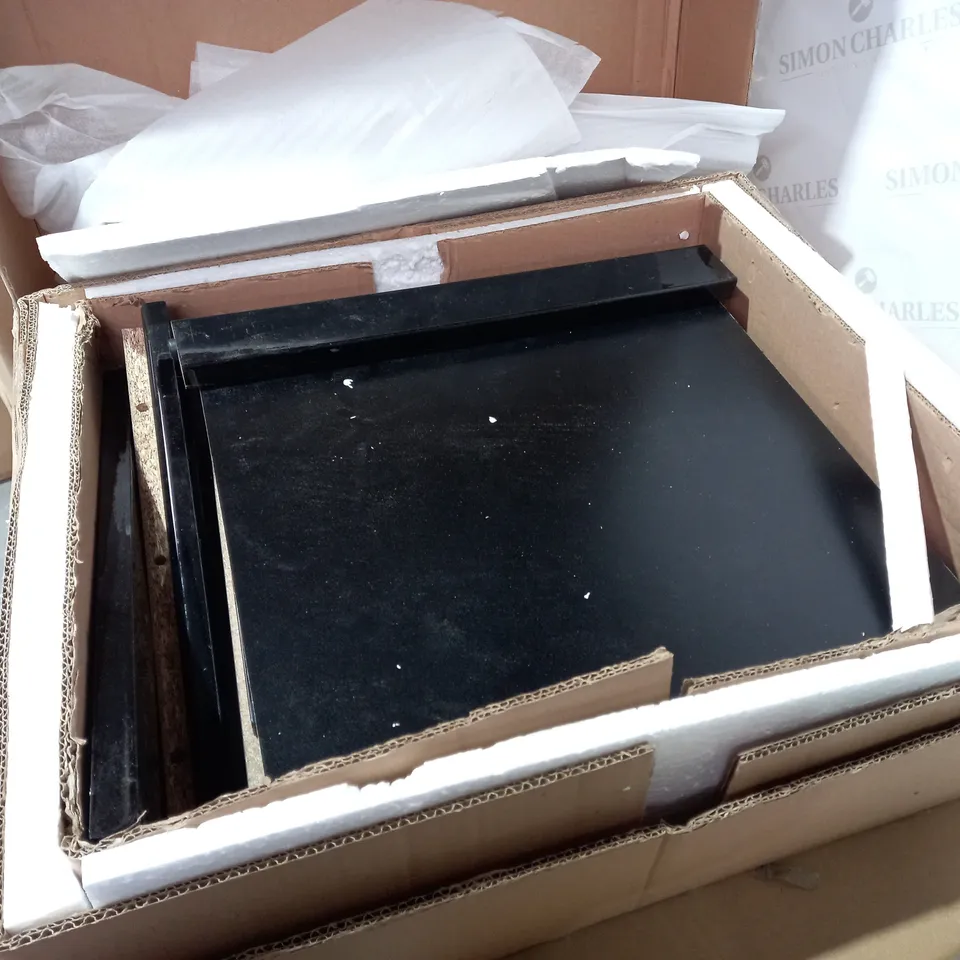 BOXED ATLANTIC GLOSS LAMP TABLE - BLACK RRP £119