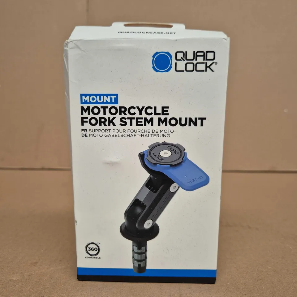 QUAD LOCK MOTORCYCLE FORK STEM MOUNT – PHONE MOUNT